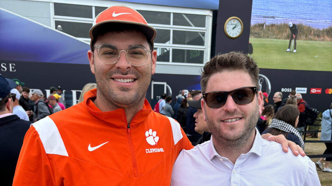 Clemson grads unite for ultimate golf buddy trip at The Open in Scotland