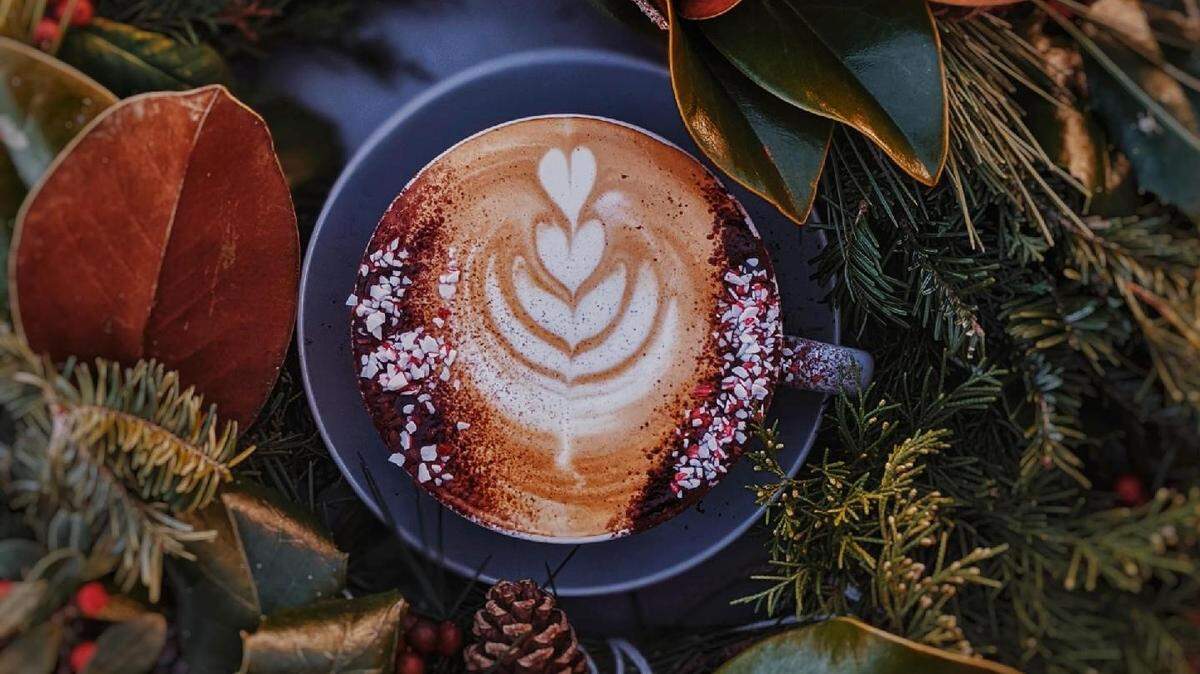 The Hobbyist is offering a classic peppermint mocha latte, as well as a specialty maple clove latte.