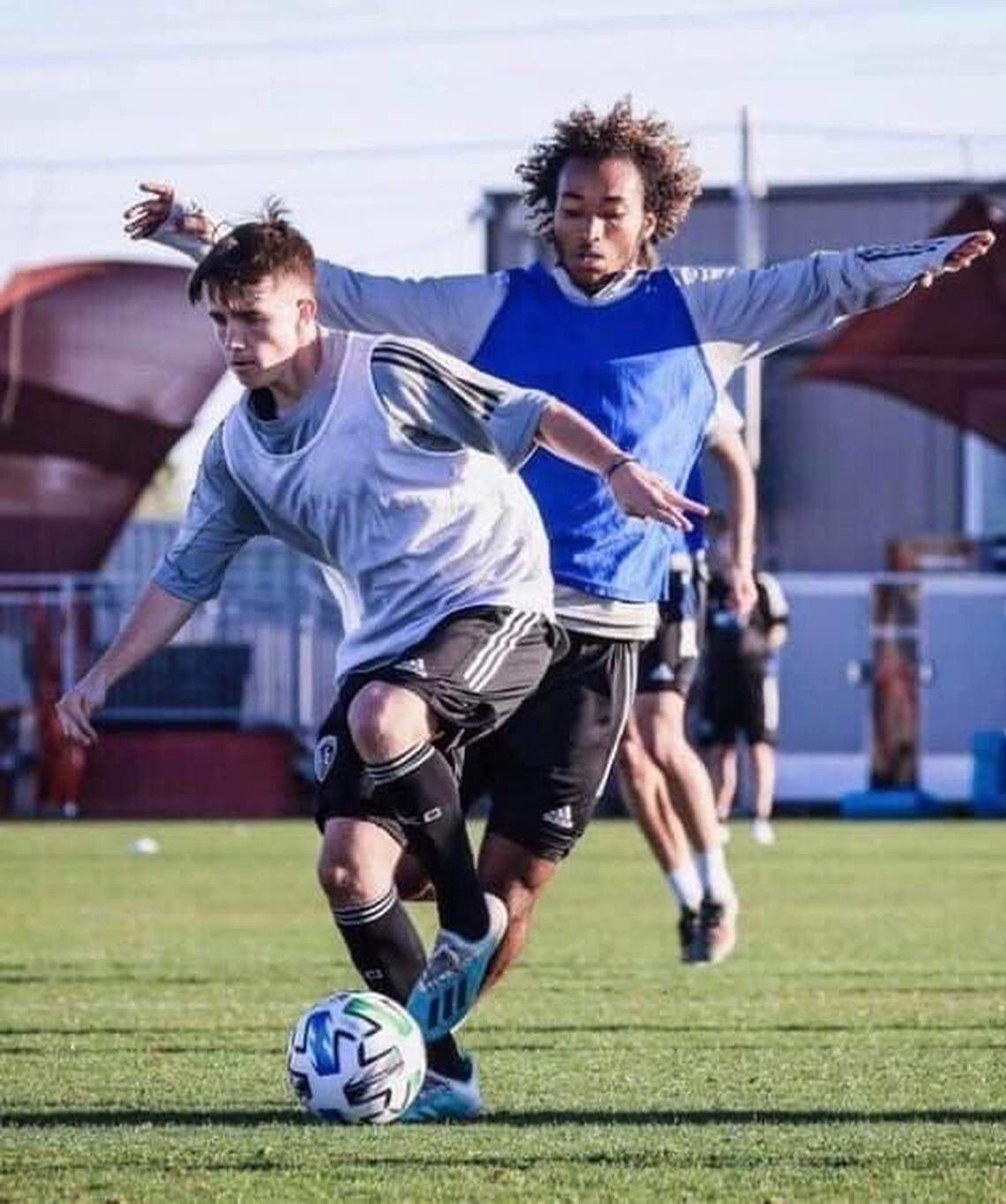 Charlotte native Tucker Lepley joined Sporting KC’s academy in 2018, before Charlotte had a Major League Soccer team, and has received an offer to play for the club’s professional team. Charlotte FC’s academy is now launching before the team’s inaugural season in 2022 with the expectation that some academy players eventually sign with the first team.