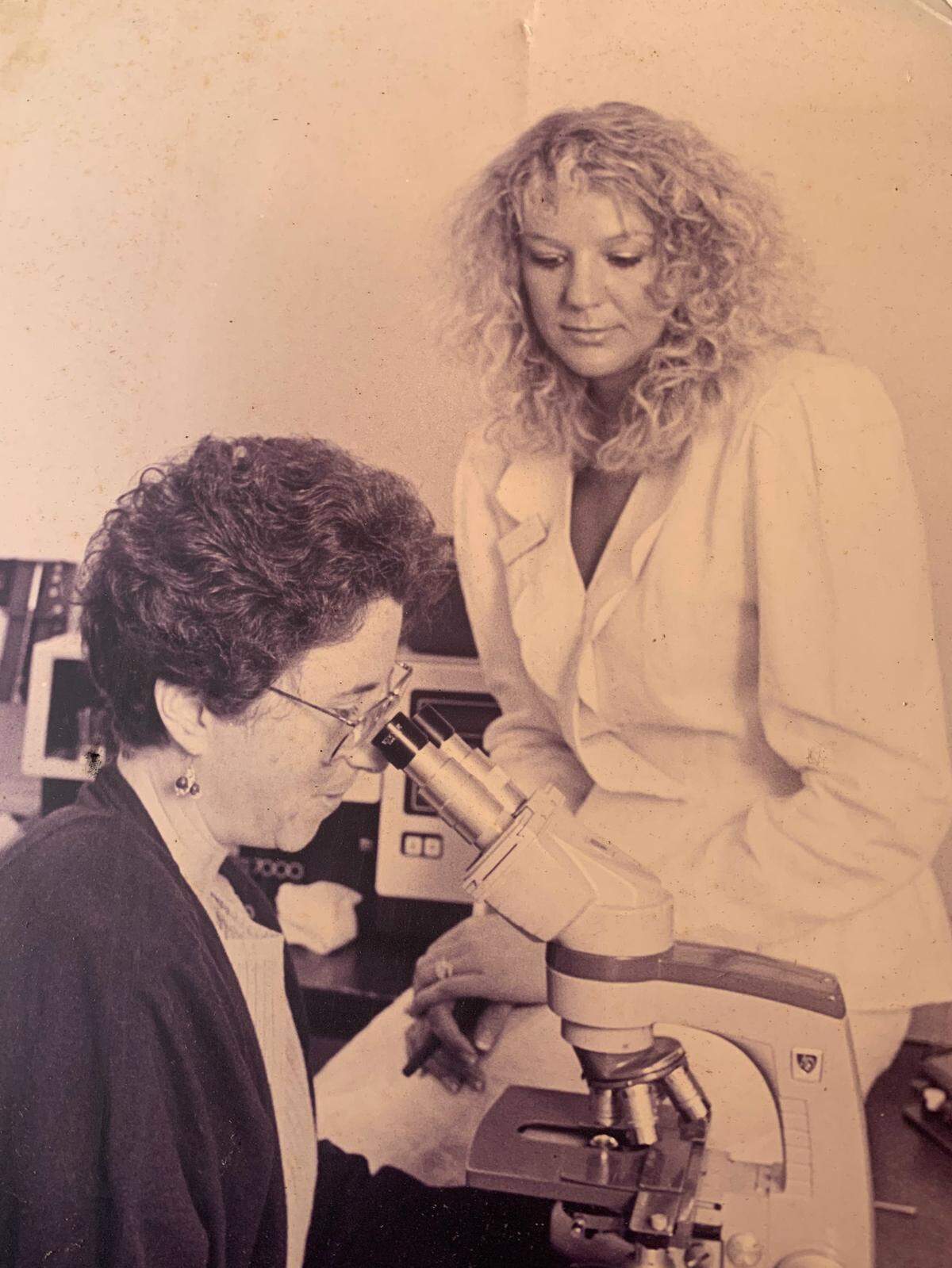 Sharon Sanders, in a photo from the early days of the Shelter Medical Clinic for the Homeless.