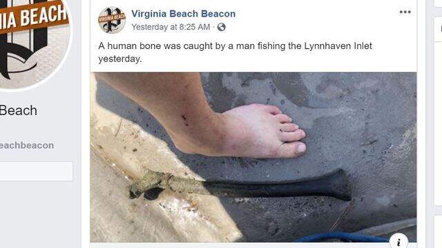 Fisherman pulls human bone from Chesapeake Bay, police say | Charlotte ...