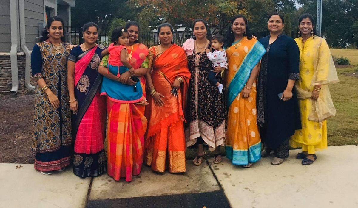 In Fort Mill, Santhoshi Radhakrishnan’s neighbors gather to celebrate Diwali together.
