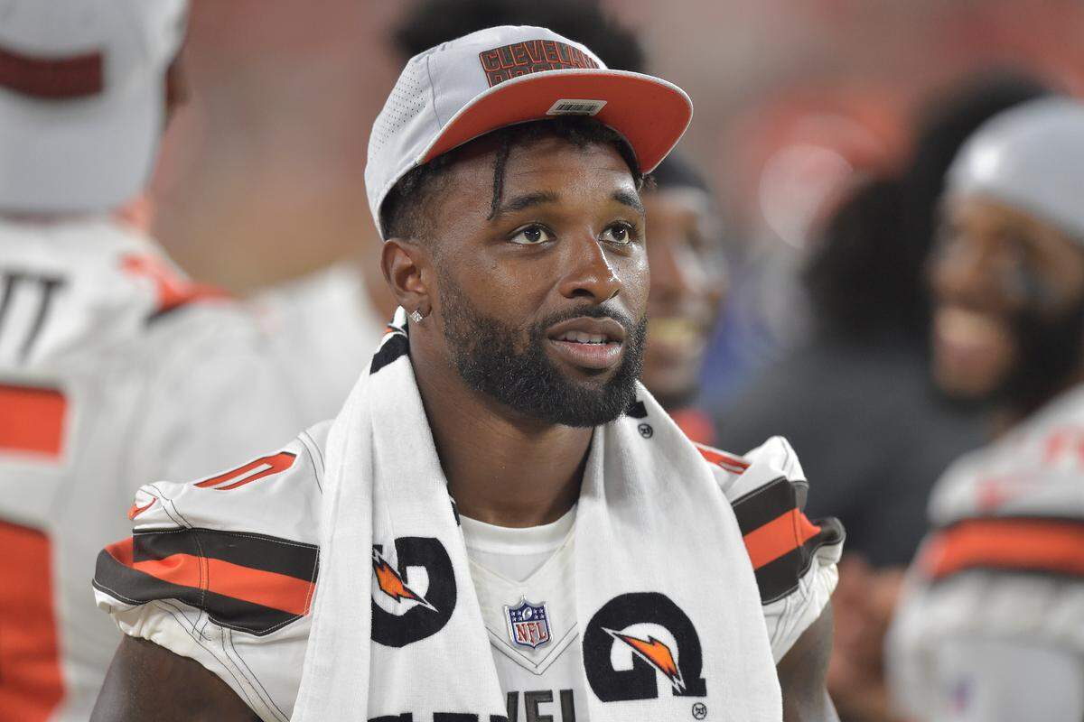 Cleveland Browns receiver Jarvis Landry, acquired this offseason from the Miami Dolphins, will give the Panthers secondary fits regardless of Cleveland's QB situation.