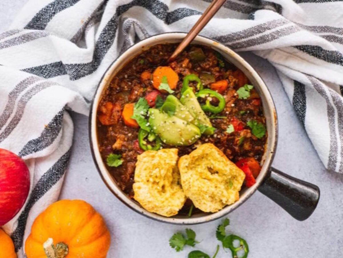 Foods such as Shuangy’s Kitchen Sink’s Pumpkin Turkey Chili are healthy, easy, accessible and perfect for the season.