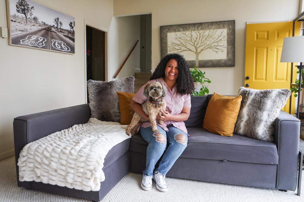 “For me home has always been where I could go. It was that one place that I felt I could be myself, good, bad and ugly. And I think that’s what home should feel like. I would hope that’s what most people would feel and it’s the reason I’ve been so adamant about keeping the home,” says Svenya Nimmons, who moved from Los Angeles, California, to Hidden Valley in Charlotte in 2020, to live in her childhood home after her mother died from cancer.