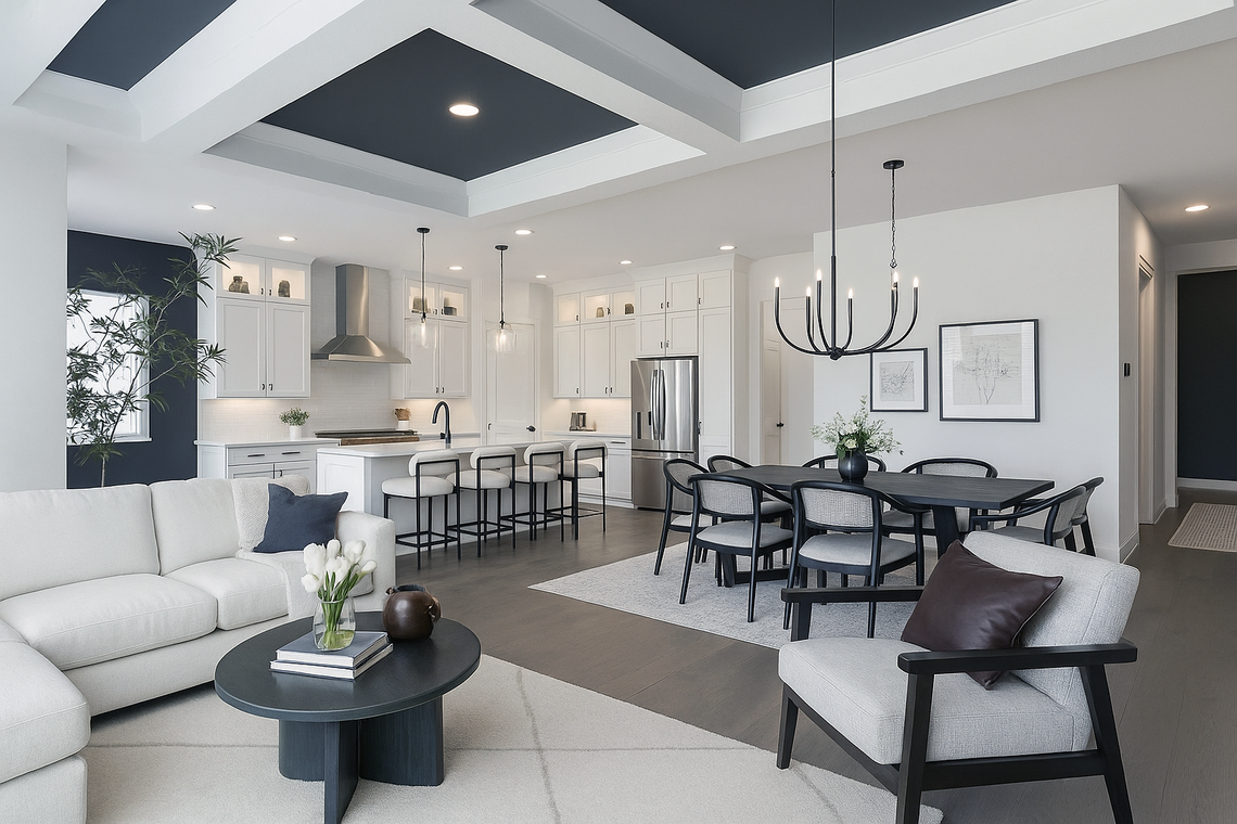 Inside one of Hopper Communities new townhomes for sale in Ballantyne.