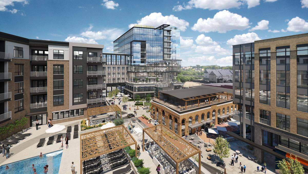 The new development will also include nearly 400 new apartments.