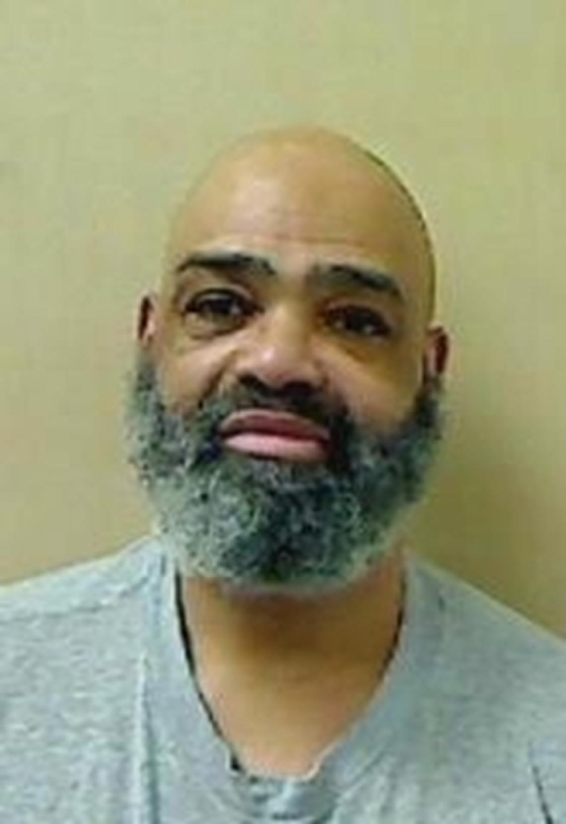 Van Brett Watkins, shown in his most recent prison system mug shot, keeps a letter he got from Saundra Adams in 2003 in his prison cell. Watkins, 58, said he knows he may die in prison. He isn’t scheduled to be released until early 2046, when he will be 85.