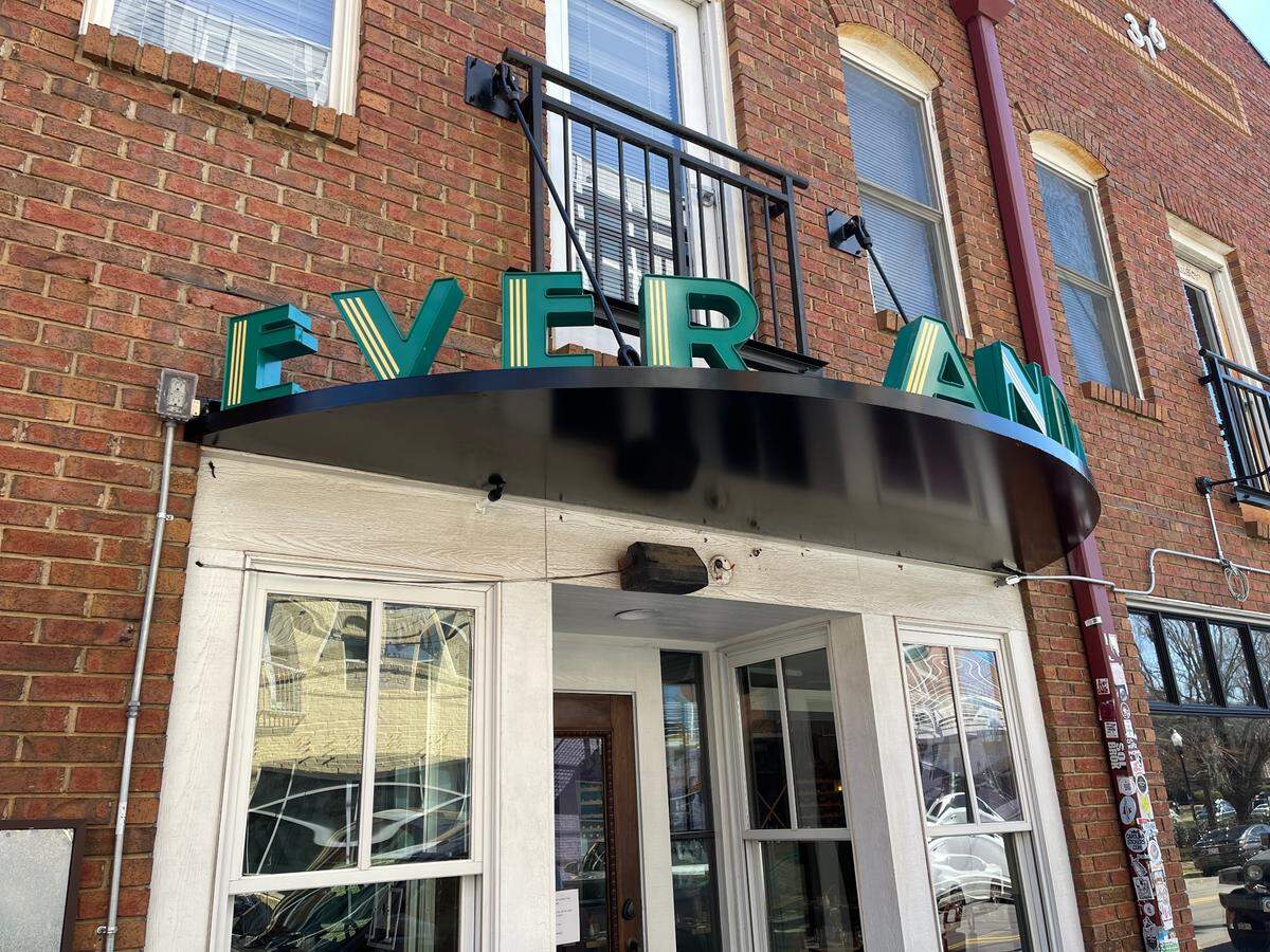 Fresh signage calls attention to Ever Andalo outside.
