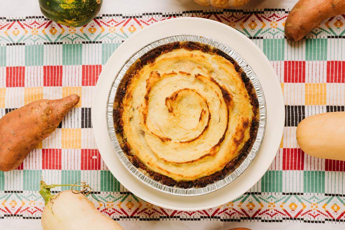 Thoughtful Baking’s turkey dinner pie. 