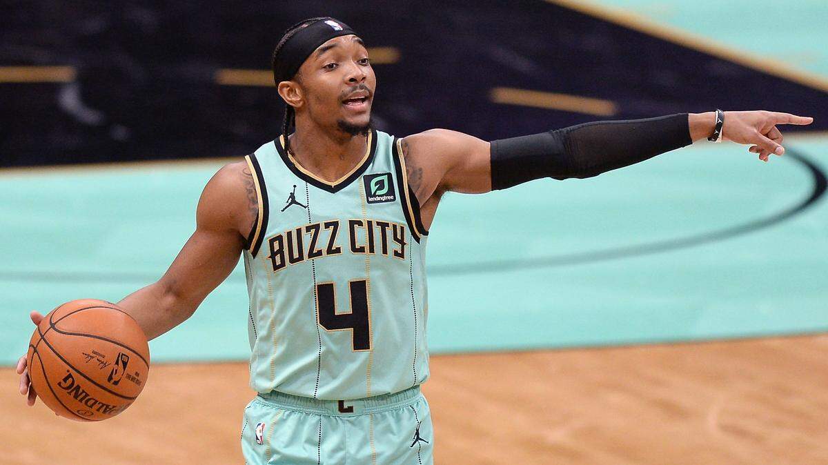 Point guard Devonte Graham has been a big part of the Charlotte Hornets the past two seasons. He becomes a restricted free agent this off-season.