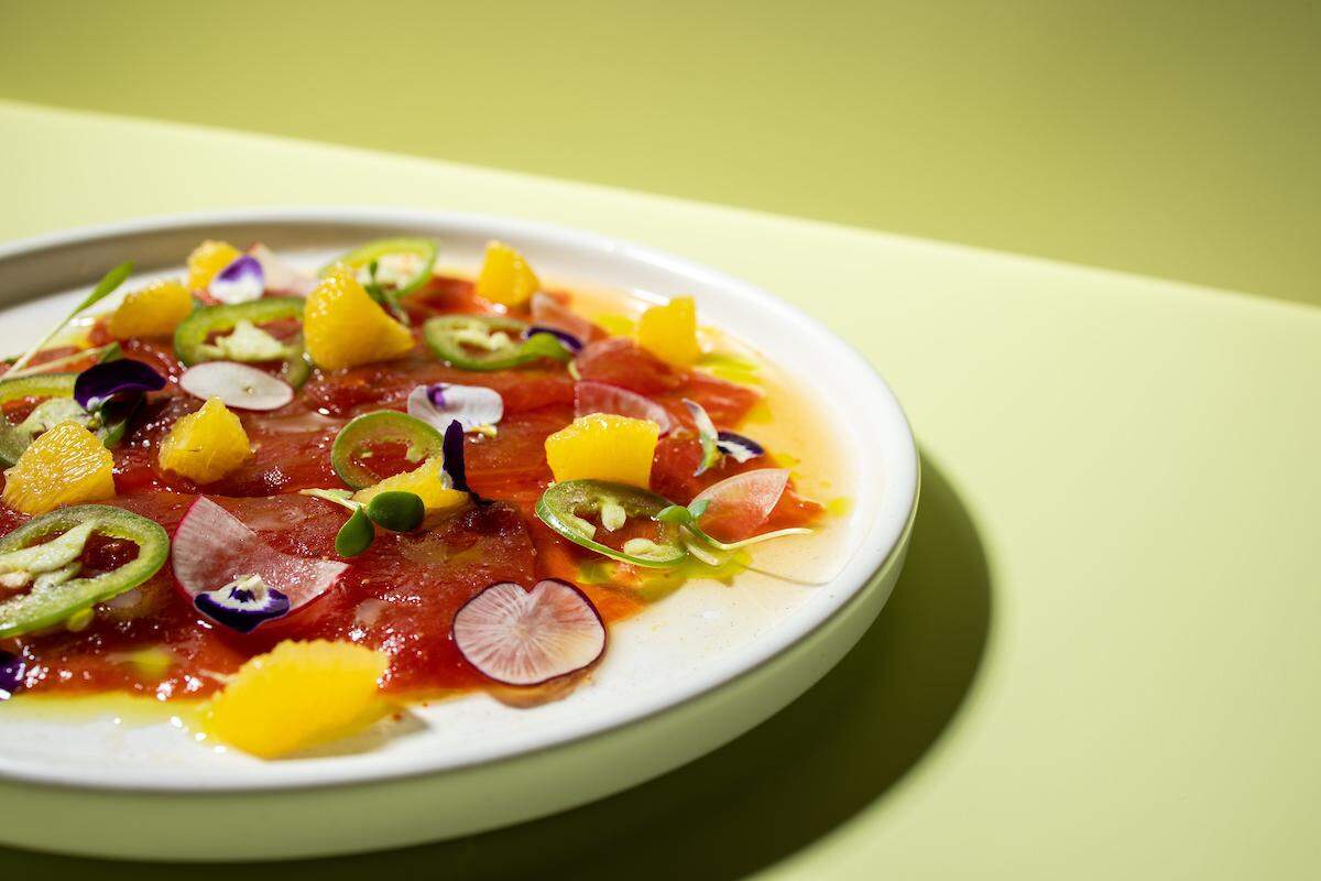PARA is opening on Jan. 19 on Tremont Street in South End. Shown here is its “Tuna” Crudo.