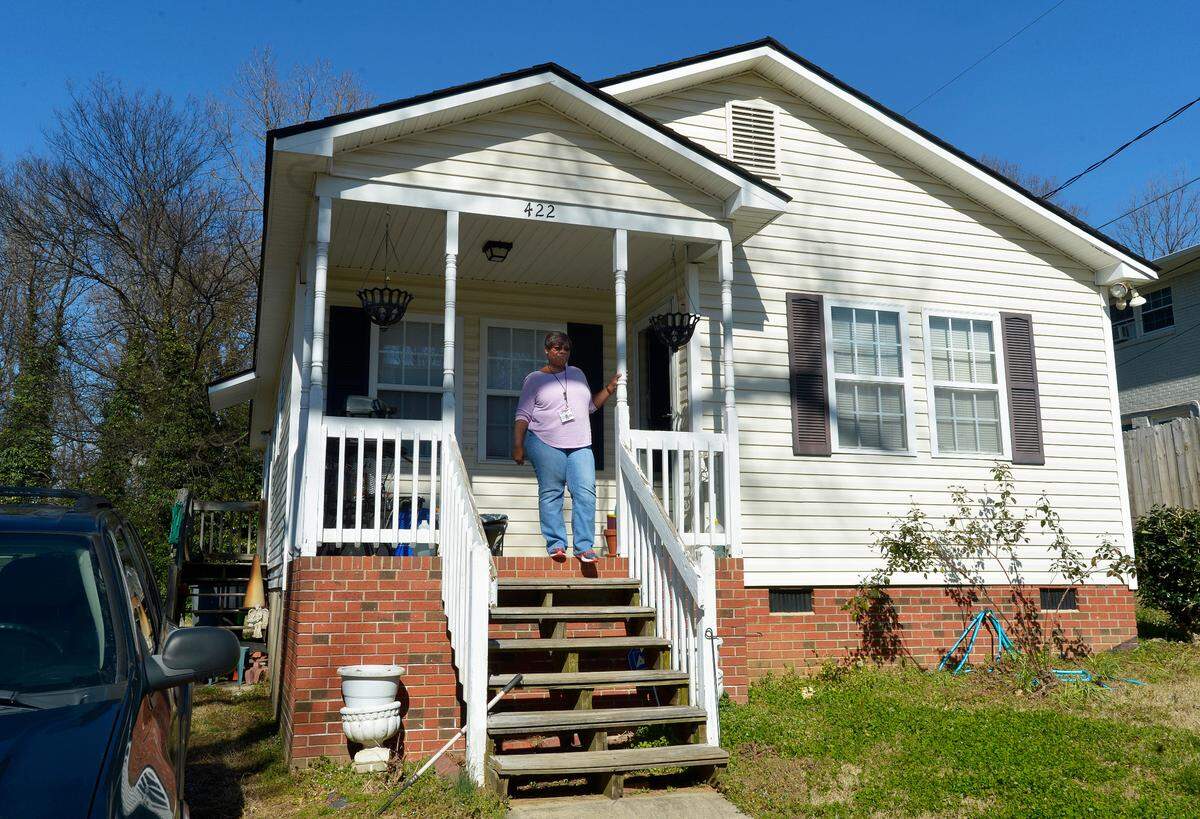 Leslie Williams, a school bus driver for Charlotte-Mecklenburg Schools, lives in a Habitat house in Seversville in the Johnson C. Smith University area. Her tax value jumped a 188 percent increase from its 2011 value. “Over time, this neighborhood has gotten better, and I’m glad for that,” she said. “I just hate the fact that it’s gotten better but now I can’t afford to live in it.”