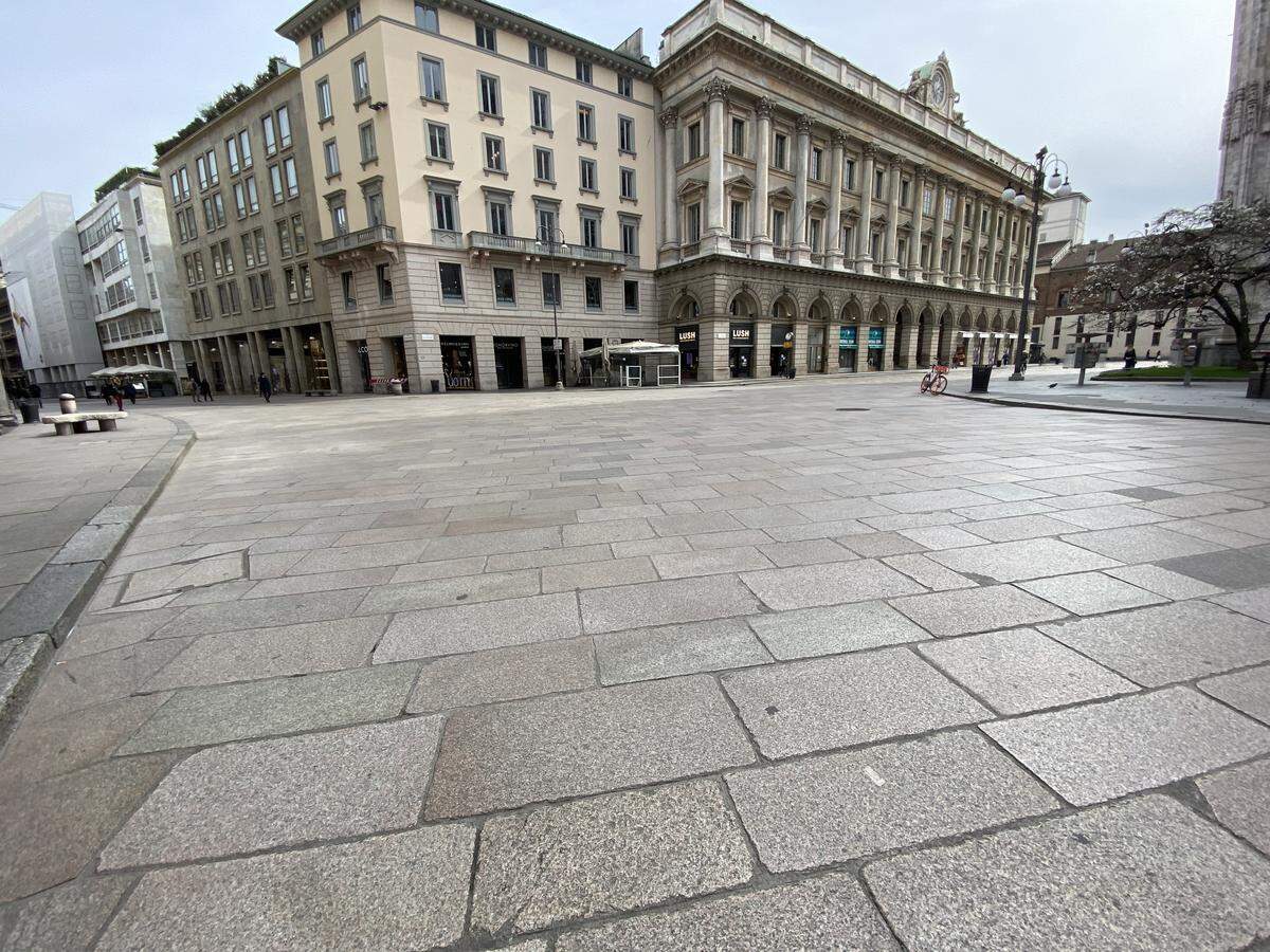 Since the national lockdown in Italy, the usually bustling streets of Milan have looked like a ghost town.