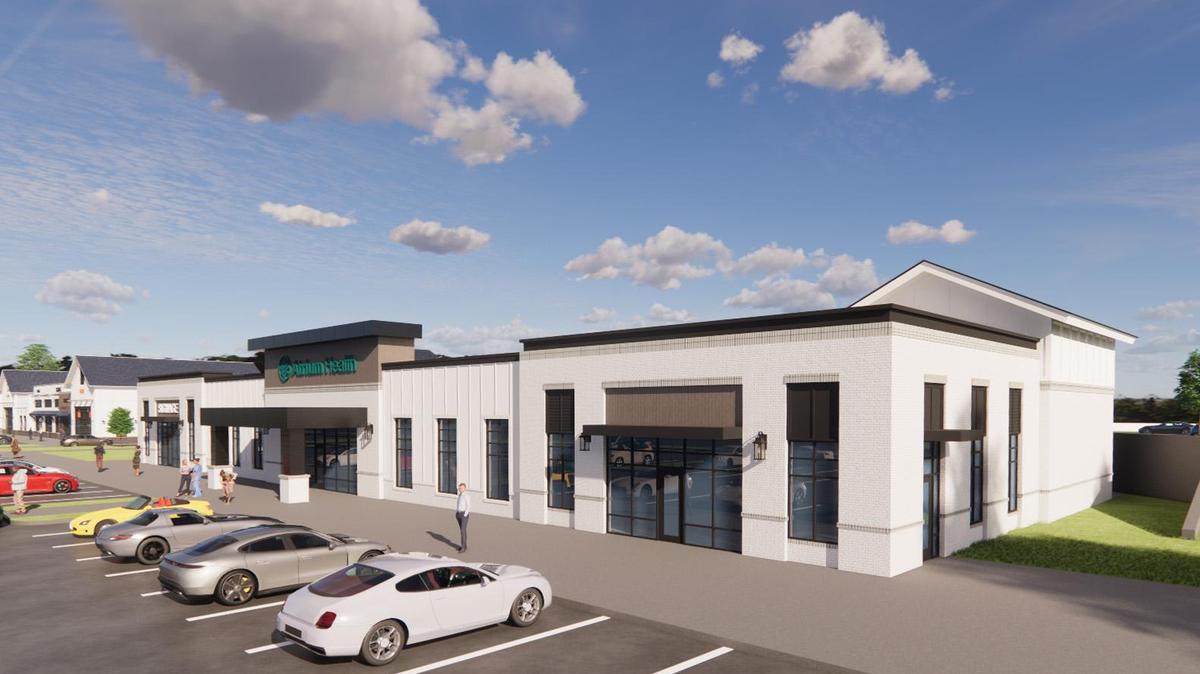 Construction is underway for a new Atrium Health service at the Small Shops II at Farmington.