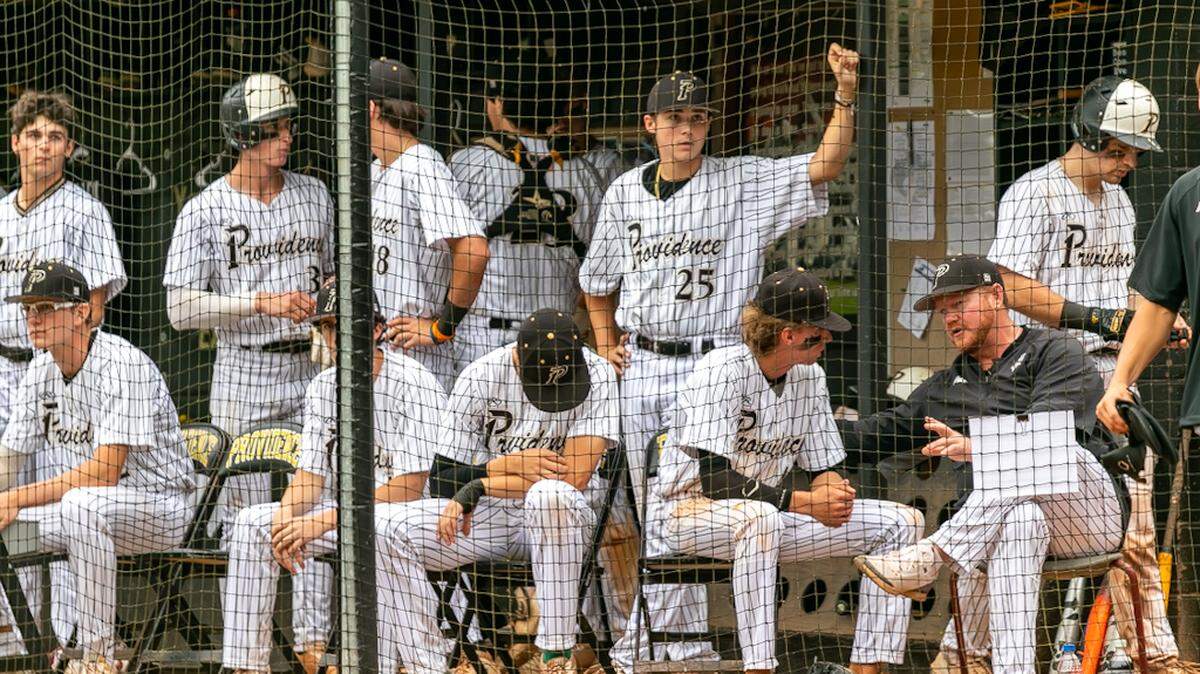 The Providence Panthers look on intensly as they fall behind to Ardrey Kell