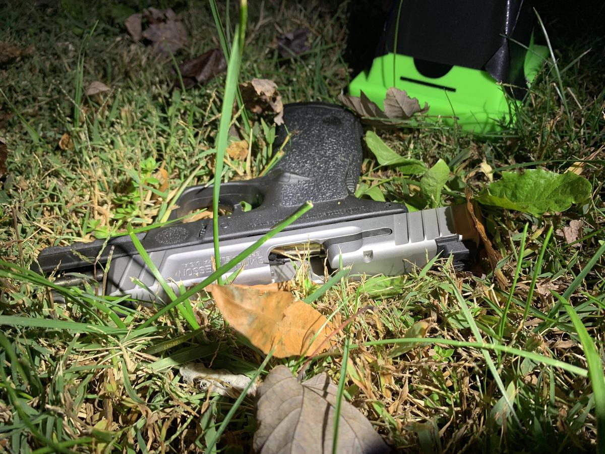 Charlotte-Mecklenburg police say Derrell Lamar Raney had this gun in his hand when two officers shot and killed him in a shopping center parking lot on Albemarle Road on Nov. 5, 2021. 