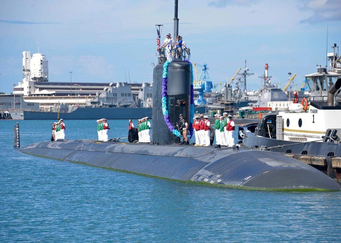The Los Angeles-class fast attack submarine USS Charlotte (SSN 766) returns to Joint Base Pearl Harbor-Hickam from a six-month deployment to the western Pacific.