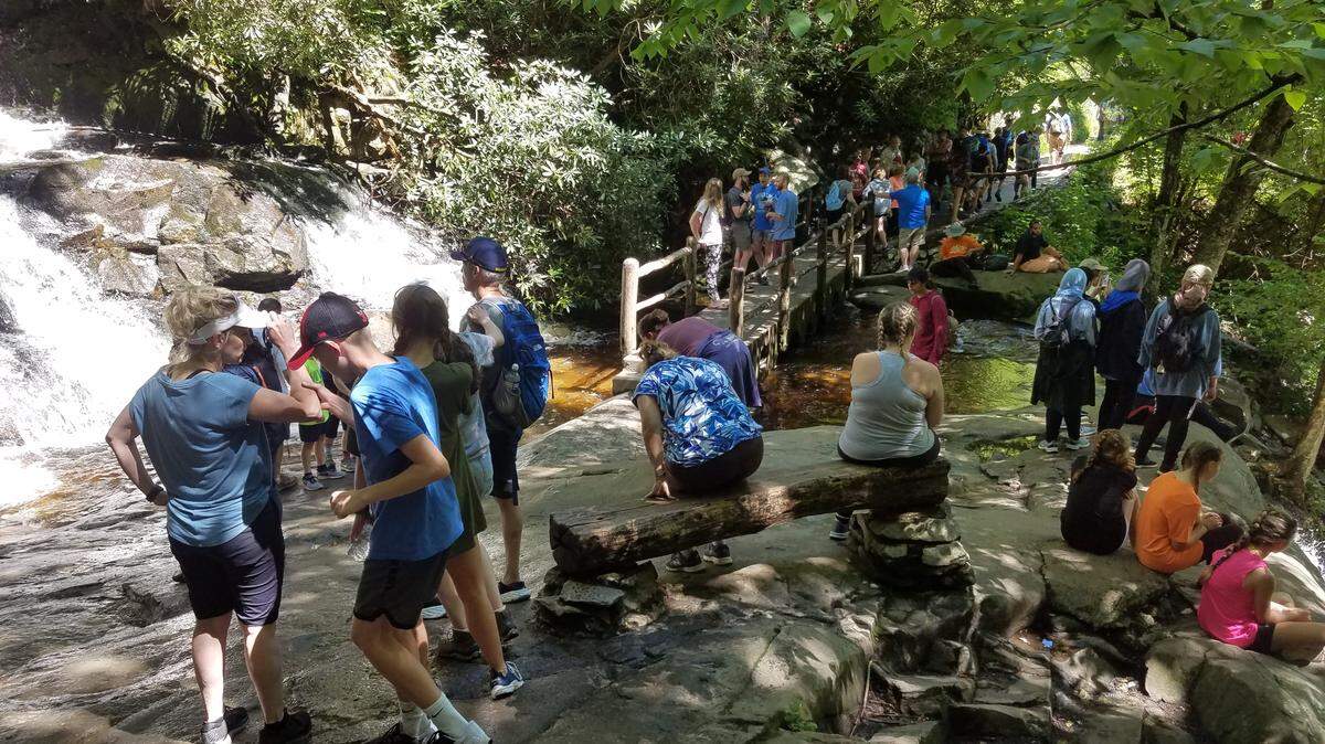 Laurel Falls Trail attracts as many as 375,000 hikers annually, so many that the trail is crumbling under foot as endless lines of hikers shuffle toward an 80-foot waterfall at the 1.3-mile mark.