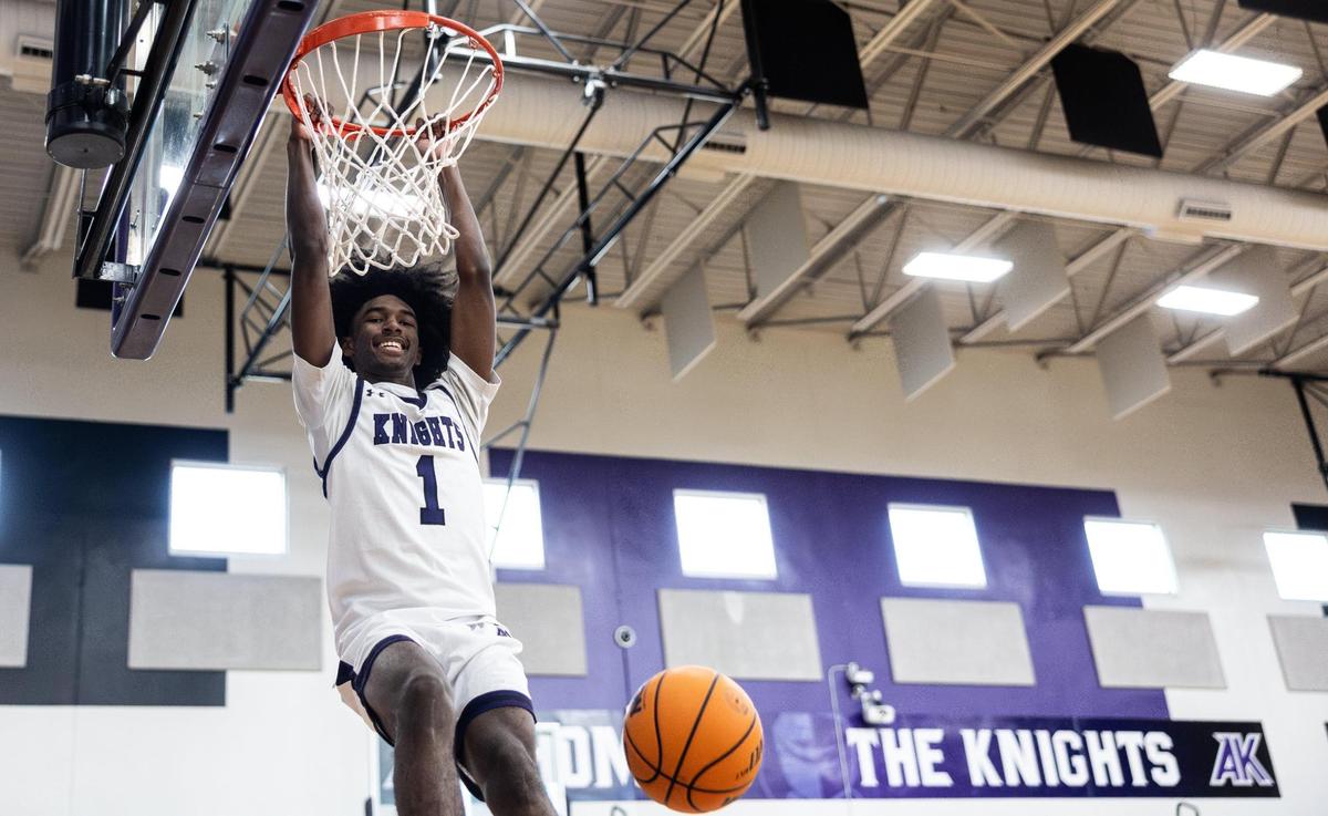 Brett Freeman poses for a portrait at Ardrey Kell High School Charlotte, N.C., on Wednesday, November 27, 2024.