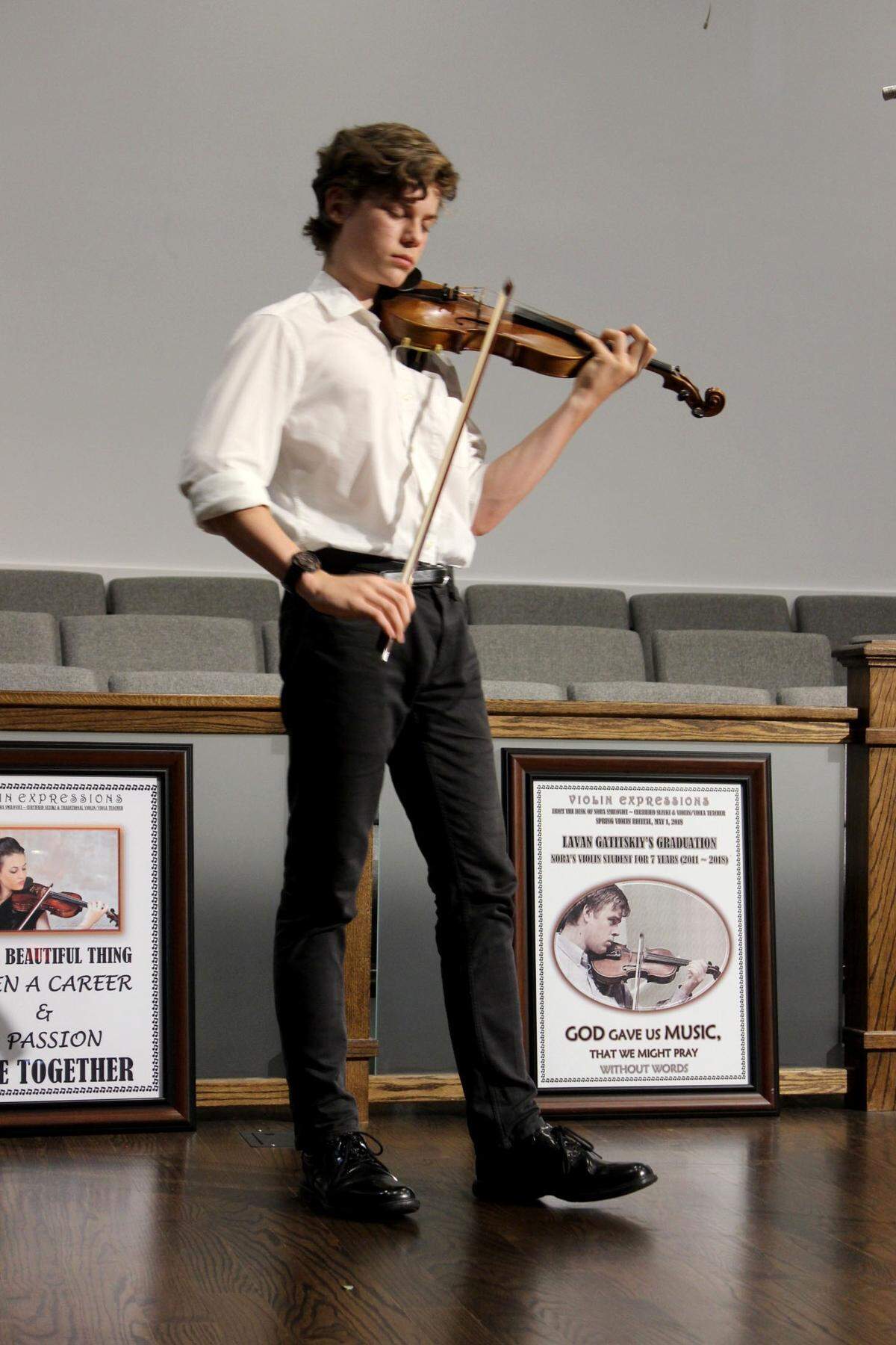 Charlotte high school sophomore David Karpov will play one of the “Violins of Hope” at an event in Charlotte.