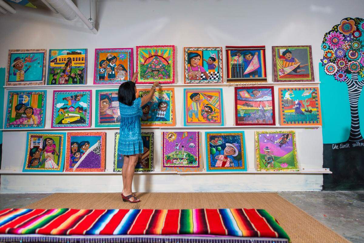 Rosalia Torres-Weiner’s work is on display at the McColl Center for Art + Innovation. The McColl is one of several museums in Charlotte temporarily closing to help slow the spread of COVID-19.