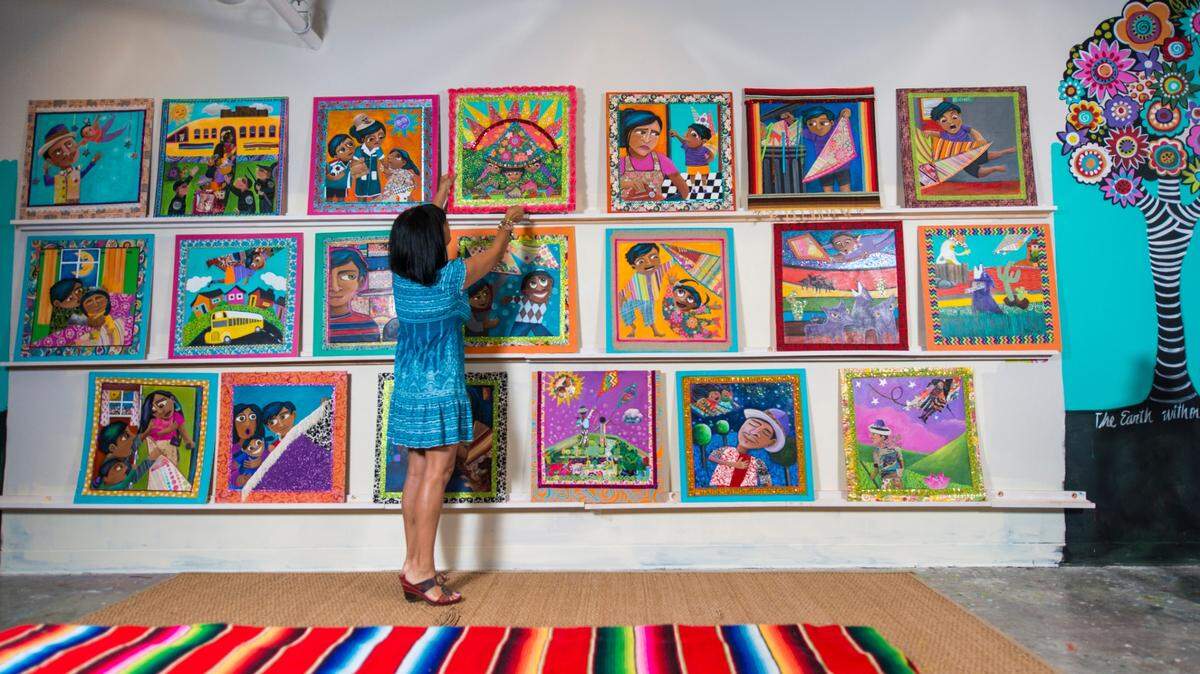 Five Charlotte companies and foundation so far have committed to $7.2 million in arts and culture funding as part of the city’s budget plan. Rosalia Torres-Weiner’s work is on display at the McColl Center for Art + Innovation in this file photo.