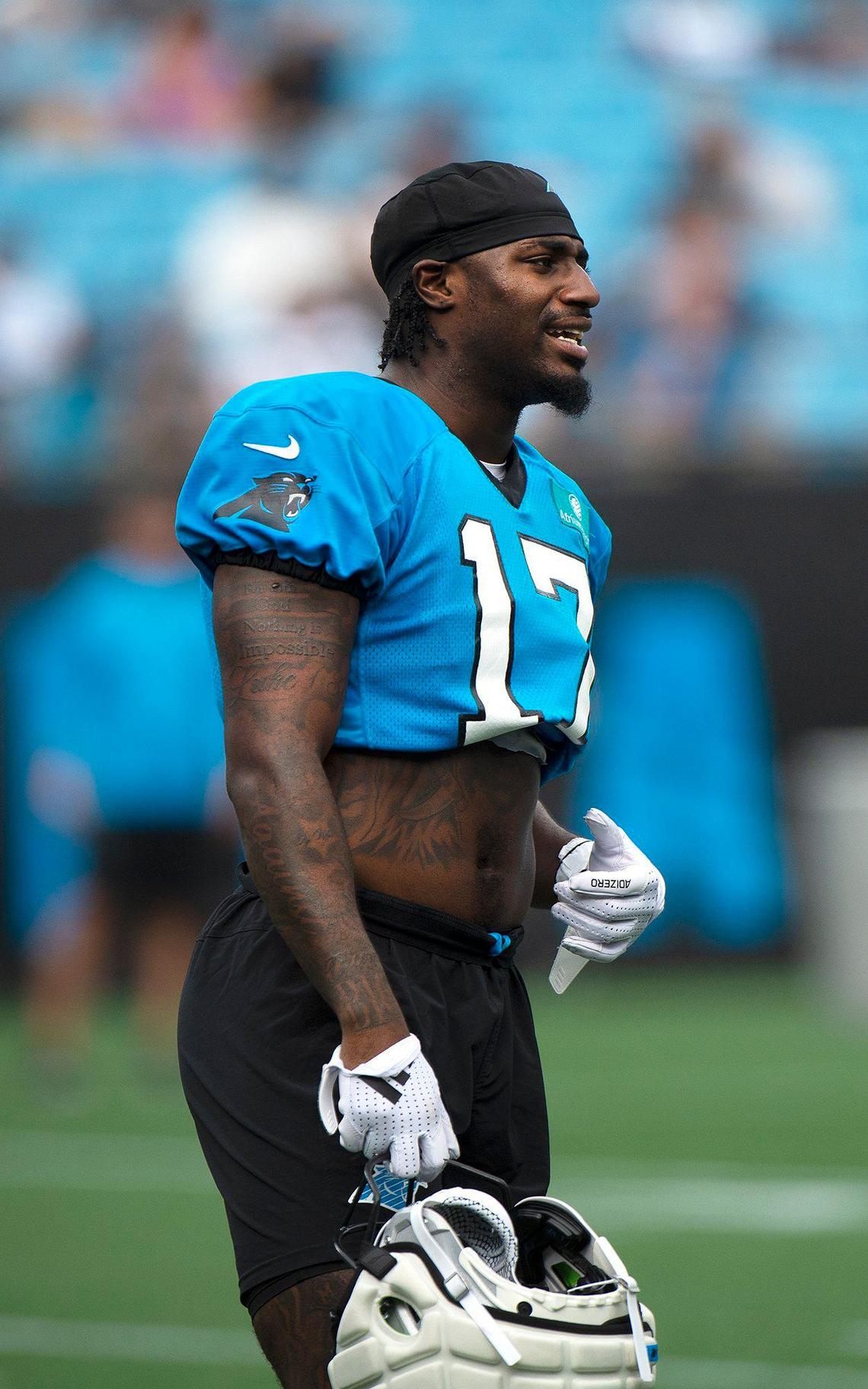 New wide receiver #17, Xavier Legette, got his first taste of Carolina Panthers Fans on Saturday. Fans celebrated the return of Panthers’ football during practice at Bank of America Stadium on Saturday, July 27, 2024 as part of the annual Back Together Saturday event. Practice, which began at 9:30 a.m., included performances by the Panthers entertainment group and activities for fans. Fans cheered on players like Bryce Young (#9), Xavier Legette (#17), Damien Lewis (#68) and head coach Dave Canales.