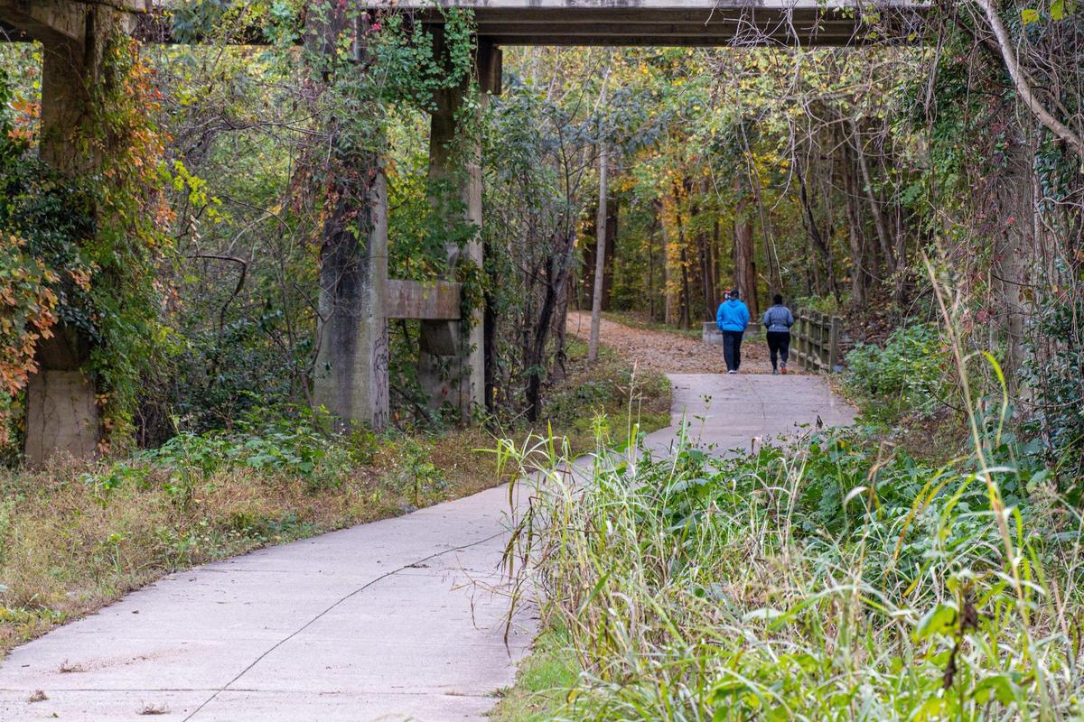 After you vote in the presidential election, all you can do is wait. Our suggestion: get off the computer and away from the TV for a little while. Take a walk at Charlotte’s Campbell Creek Greenway. Here, you can wander for miles and see the autumn leaves and rocky streams.