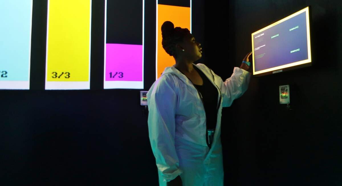 At Beat The Bomb, teams of four to six players suit up in hazmat gear and take on a 60-minute “Bomb Mission”.