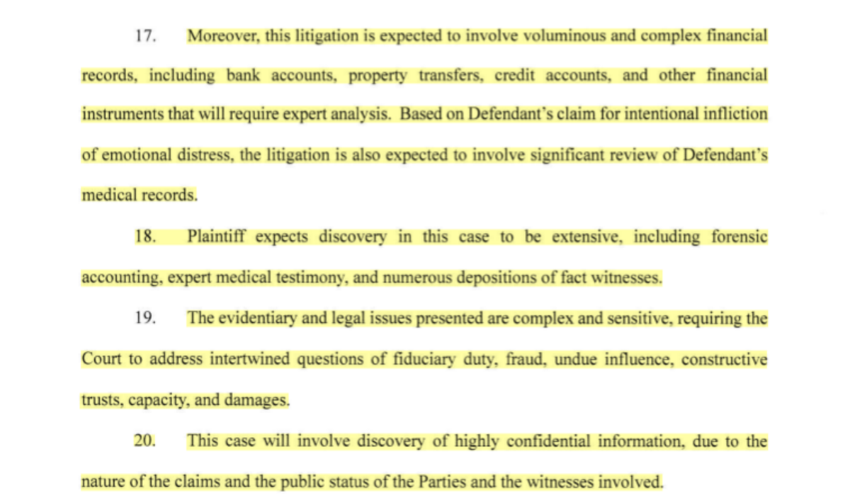 A petition from John and Tricia Cotham’s attorneys for the case to get a “special exception” under N.C. law, a process allowing for one senior resident judge to preside over the case.