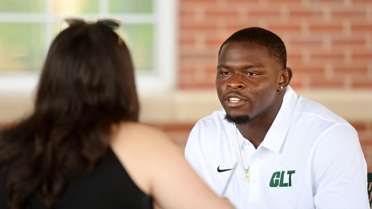Shadrick Byrd is a junior running back for the Charlotte 49ers football team. Photos were made during the 49ers media day on Tuesday, August 15, 2023.