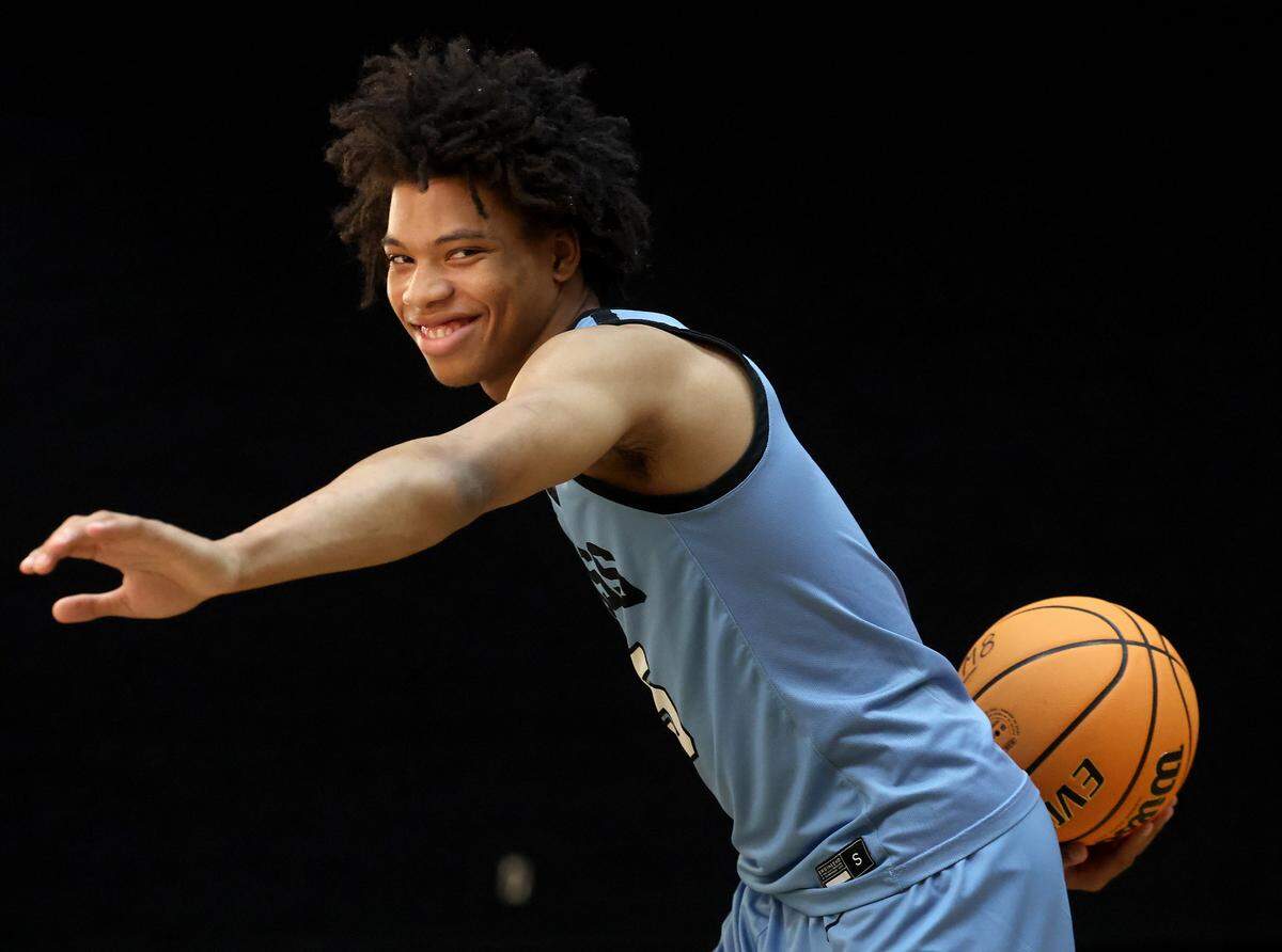 All-Observer boys team member Jaleel Smith of Hunter Huss on Friday, March 27, 2026.