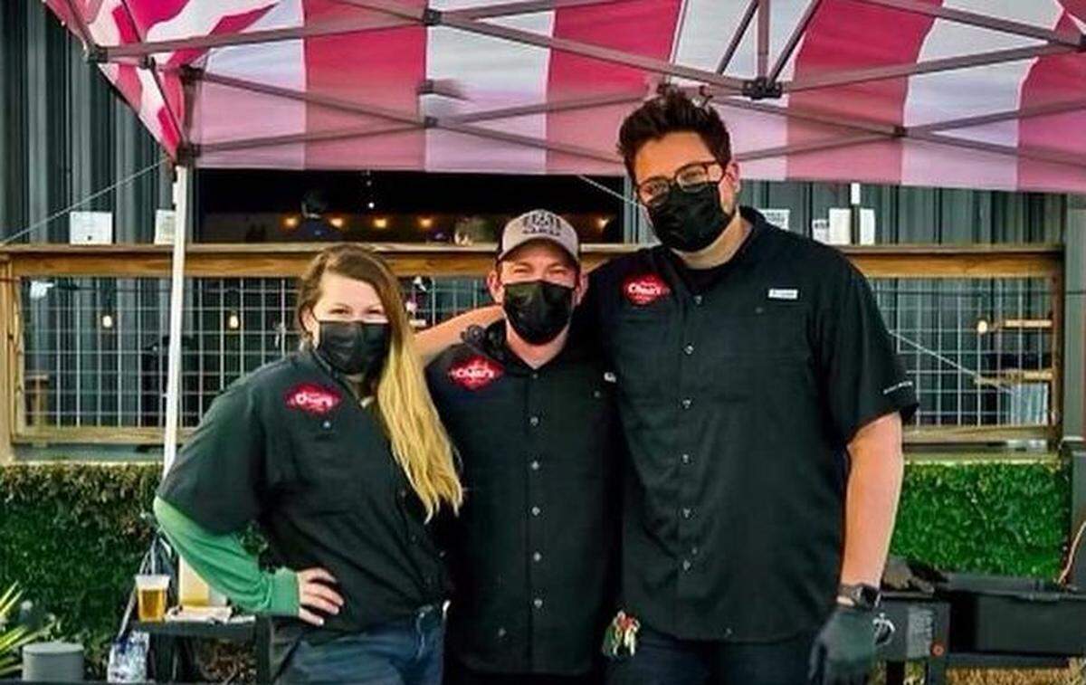 Cheat’s Cheesesteaks launched as a pop-up series last November while the team (which includes partners Hannah Smith, Greg Balch and Ryan Hart, shown here) worked on its first brick and mortar.