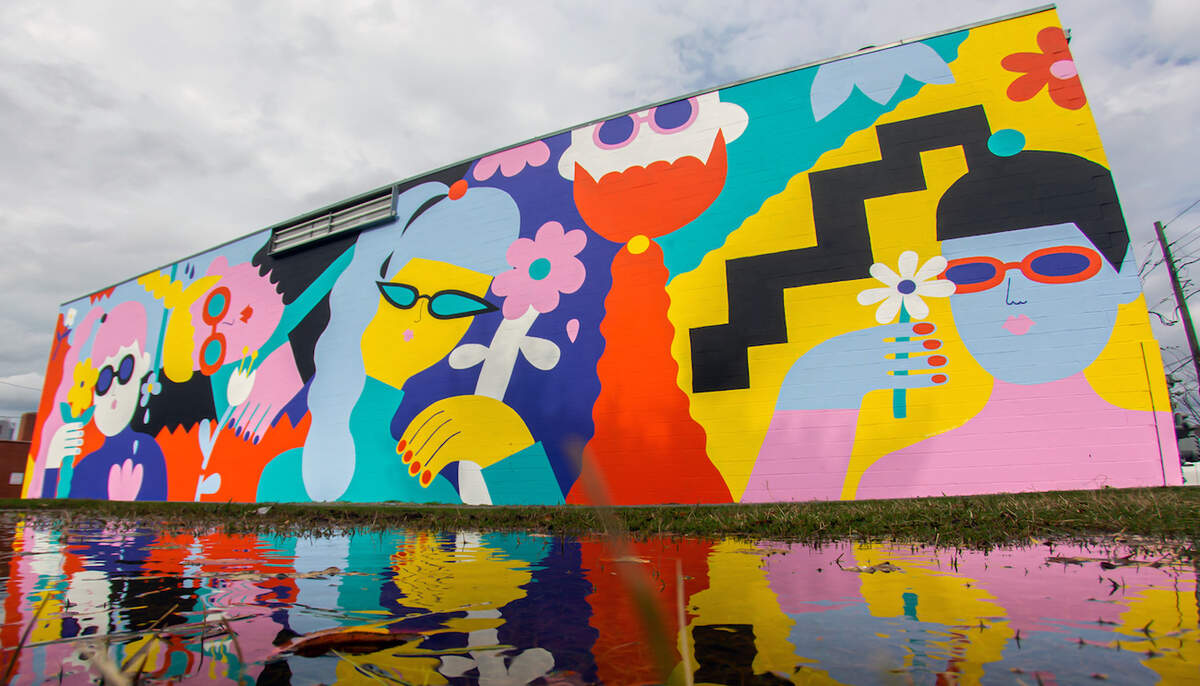 Mural by Emily Eldridge of Berlin, Germany.