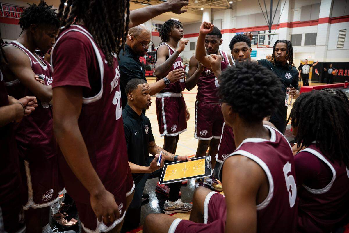 West Mecklenburg’s basketball team ended a 26-game losing streak Friday, November 15, 2025 against Berry