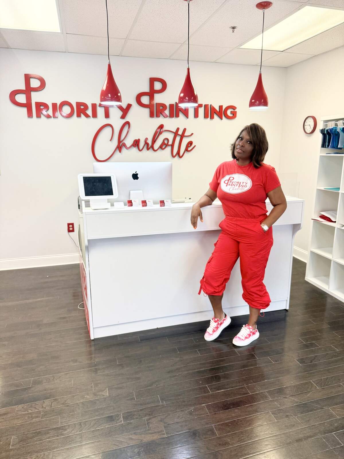 Shawnie O’Neal, owner of Priority Printing Charlotte, said she was forced to move out of Northlake Mall by the new owner. The print shop found a larger location at 5531 Equipment Drive.