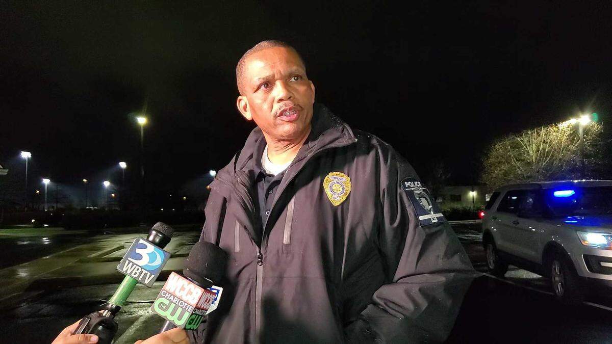 Charlotte-Mecklenburg police Chief Johnny Jennings discusses a fatal officer-involved shooting near the Ballantyne area on Saturday, Dec. 18, 2021.