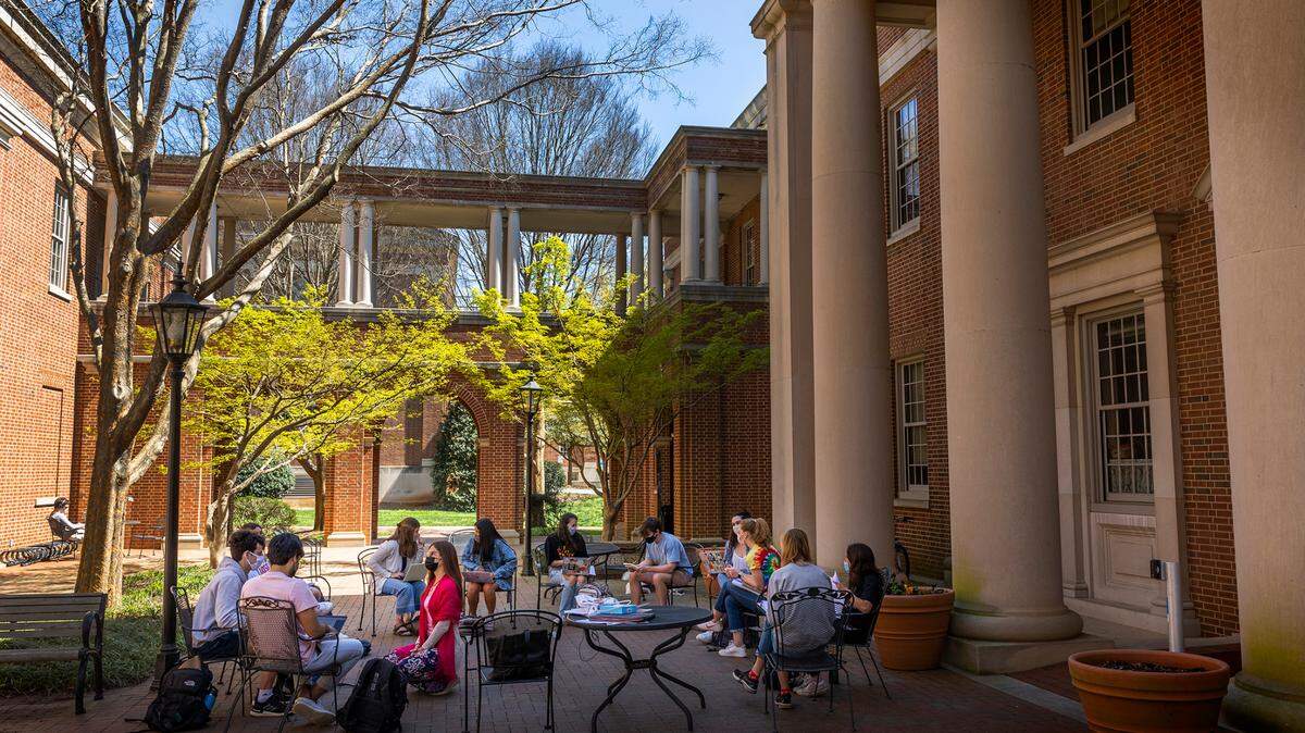 Davidson College is located about 20 miles outside of Charlotte, NC.