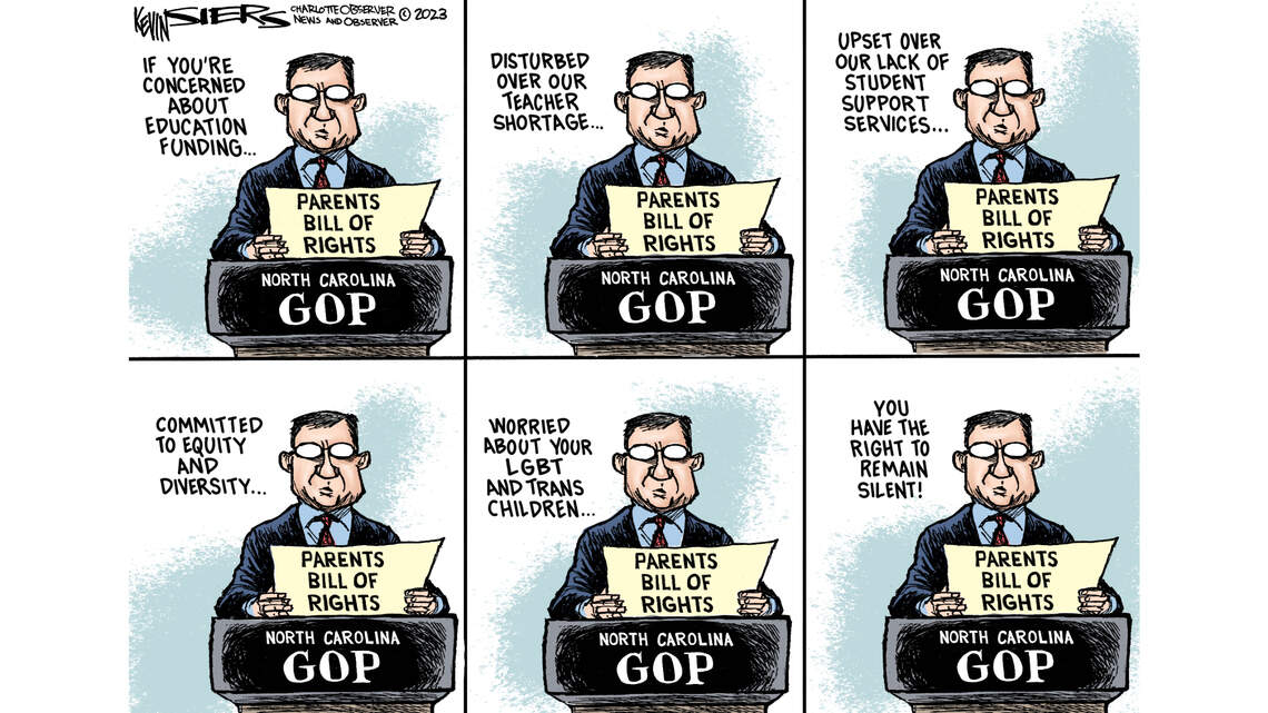 NC Republicans read parents their education rights | Kevin Siers Opinion cartoon