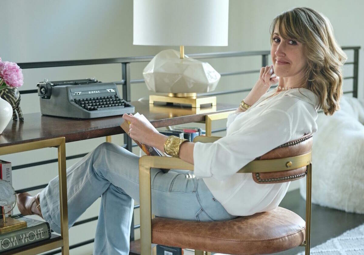Kimmery Martin writes at home in her Pinterest-worthy writers’ space.