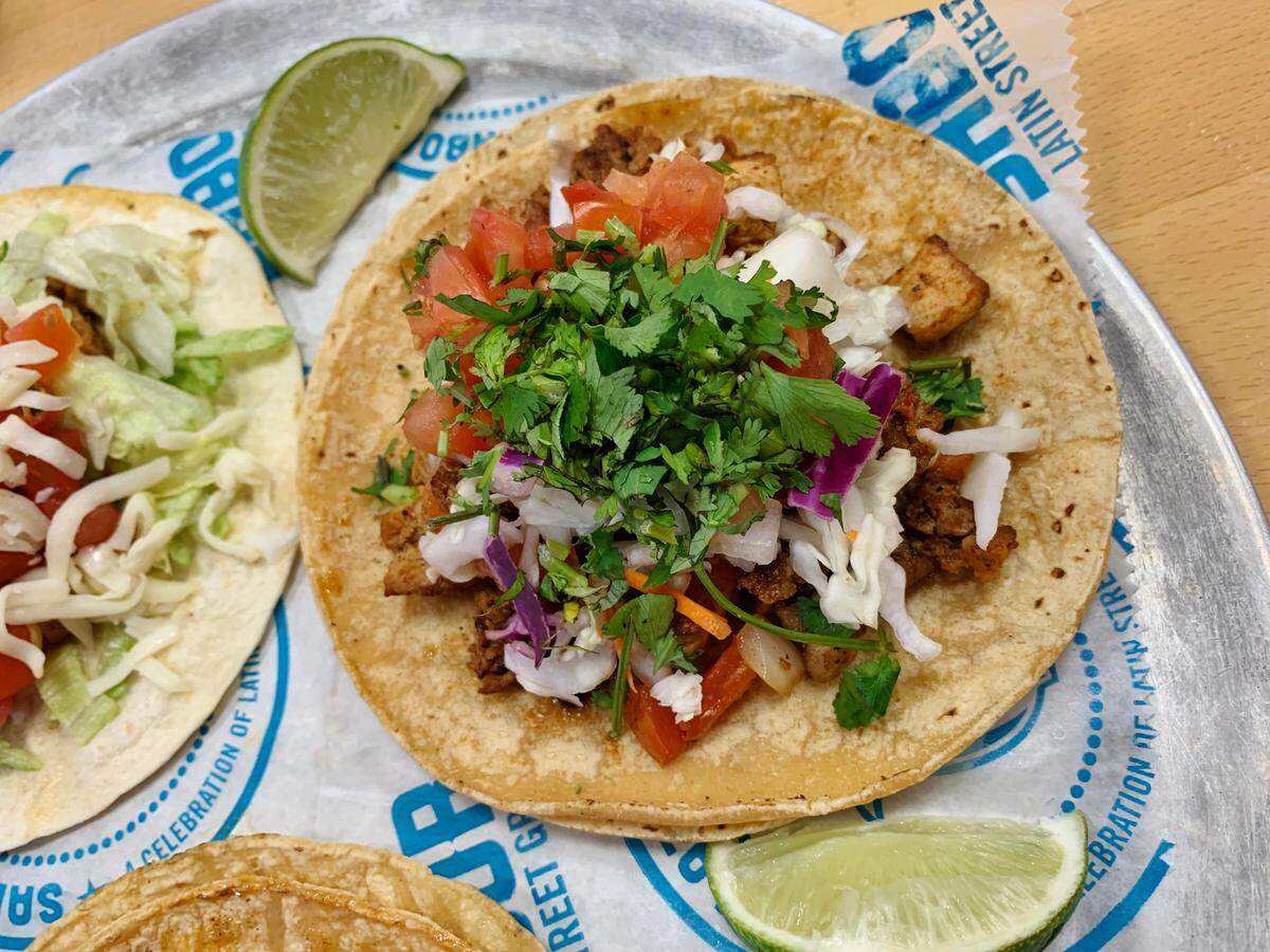 Tacos at Sabor.