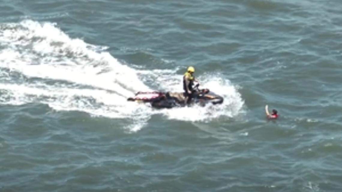 Boat capsizes, throwing 4 people and a dog into ocean inlet, NC rescuers say