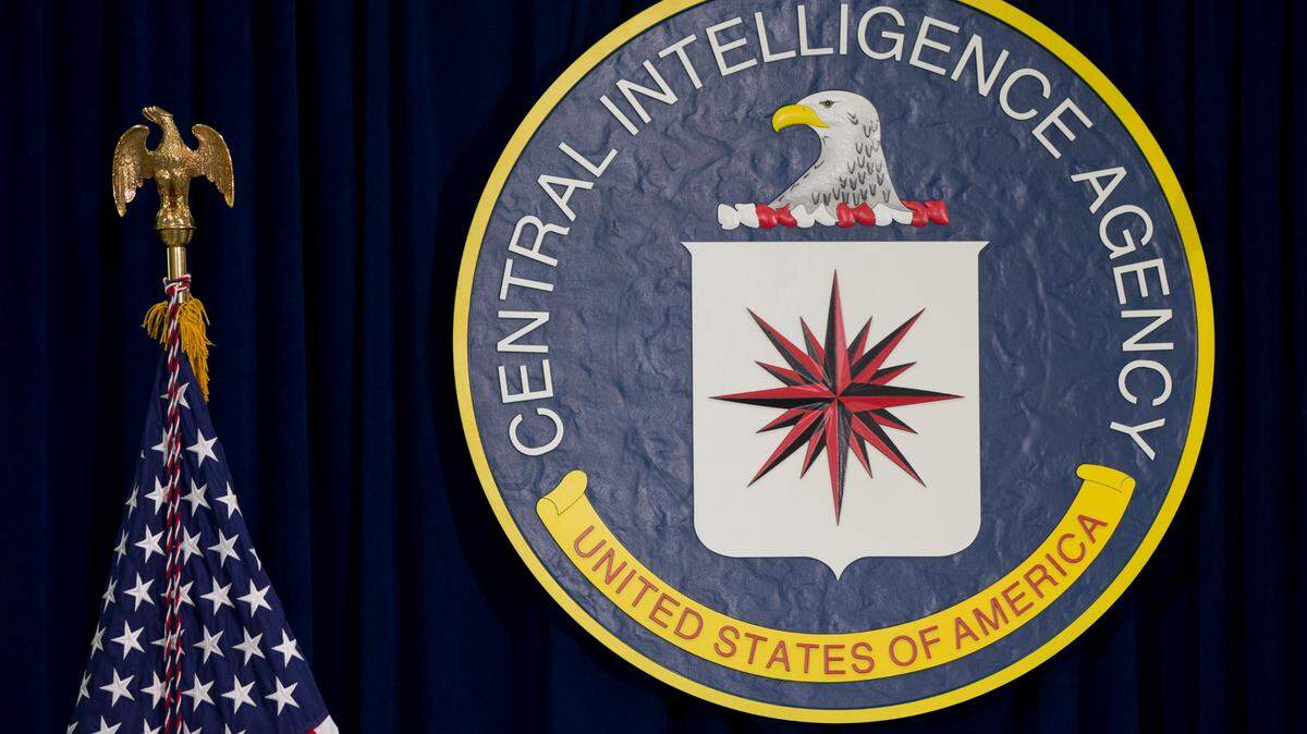 FILE - This April 13, 2016 file photo shows the seal of the Central Intelligence Agency at CIA headquarters in Langley, Va. (AP Photo/Carolyn Kaster, File)