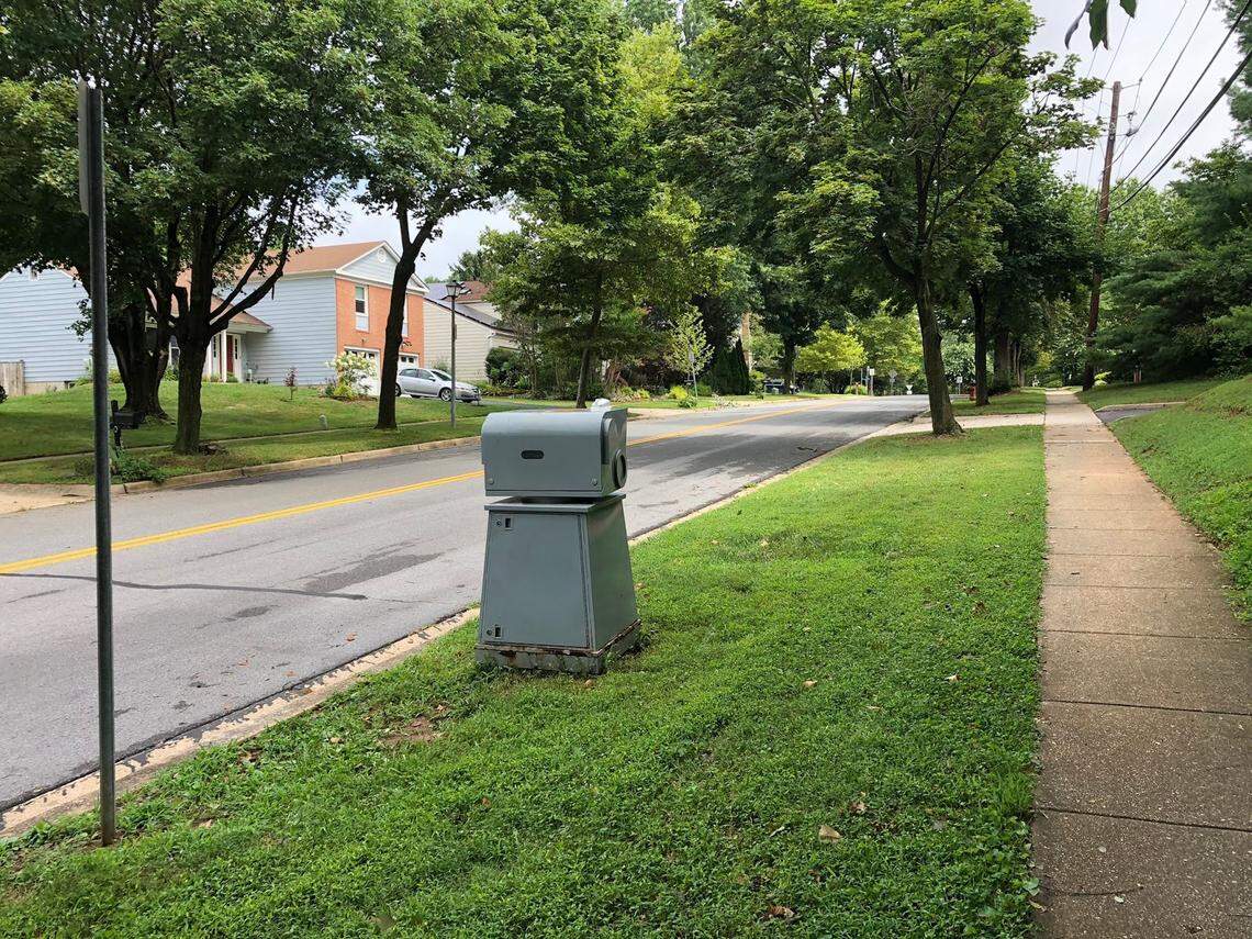A speed cameras used in Montgomery County, MD, where a successful automated enforcement program has operated for years.