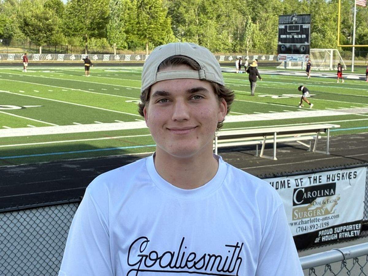 Hough boys’ lacrosse goalkeeper Chubs Slater has stopped 67 percent of opponents’ shots and is allowing an average of only eight goals per game.