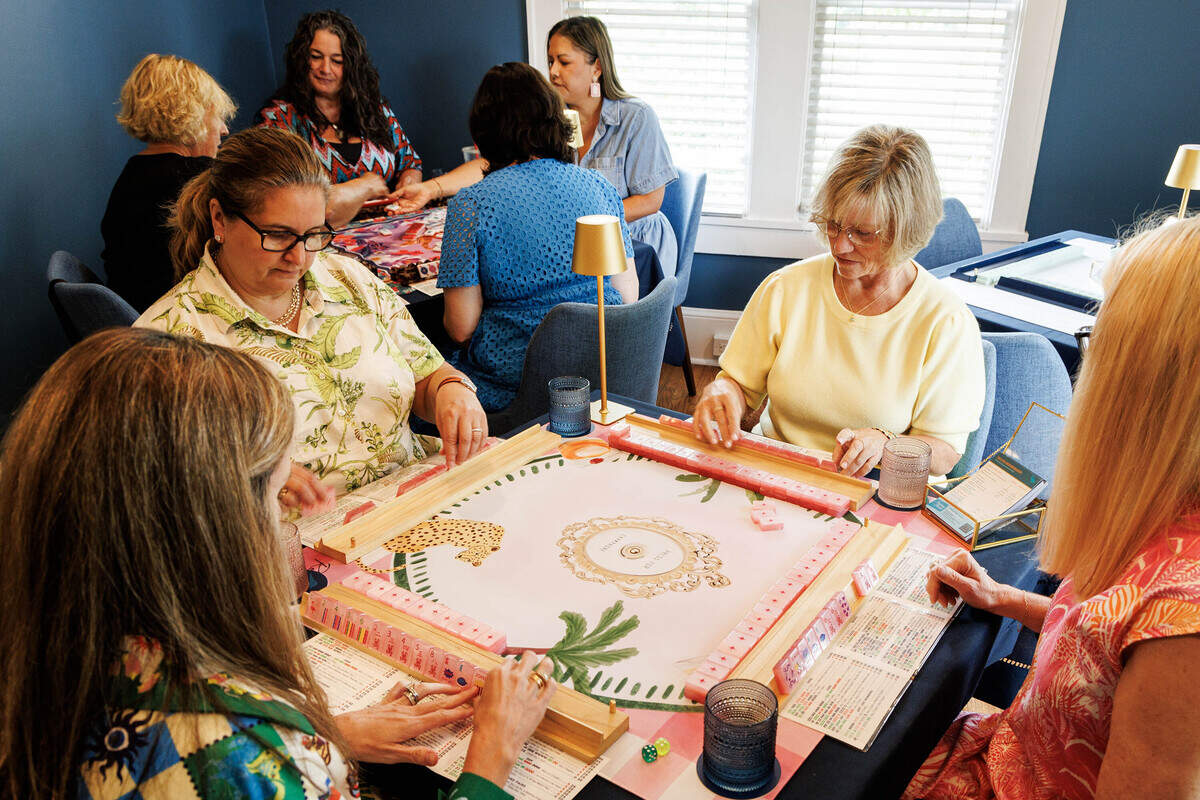 Heron House Mahjong invited family and friends to play the game on Tuesday, June 9, prior to the house’s official opening.