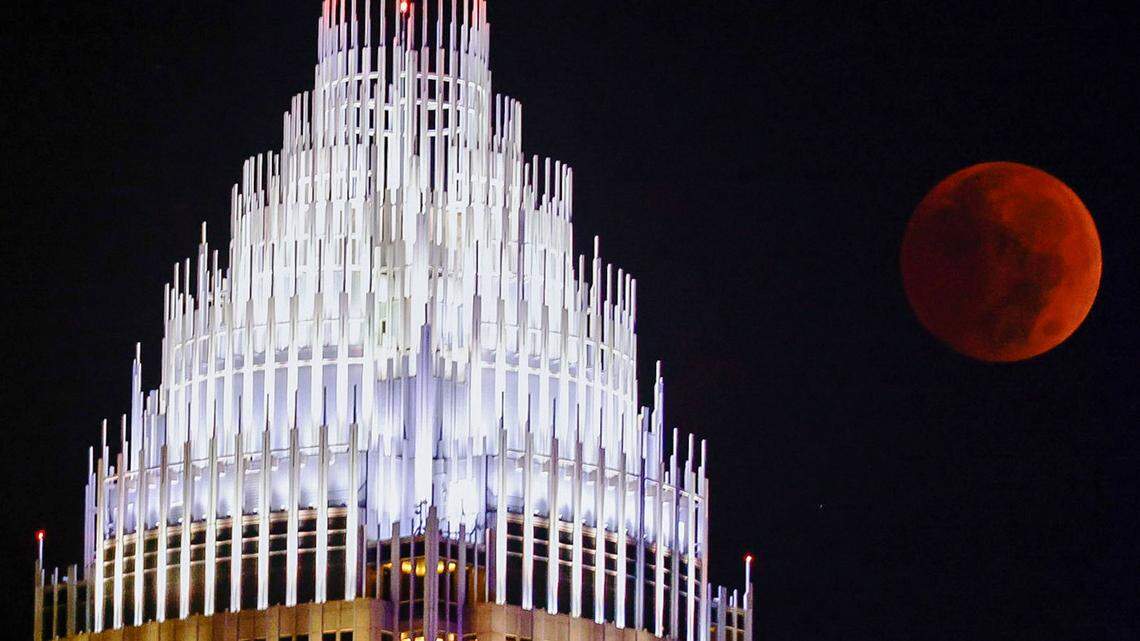 Did you miss the ‘blood moon’ lunar eclipse? Here is an iconic Charlotte photo
