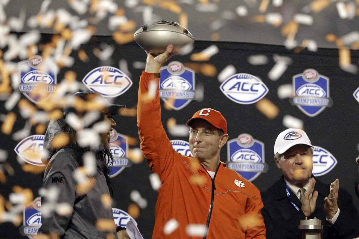 Clemson football coach Dabo Swinney has done a terrific job coaching the Tigers to an undefeated record this season, but whoever his team plays next in the College Football Playoff will be their toughest opponent yet.