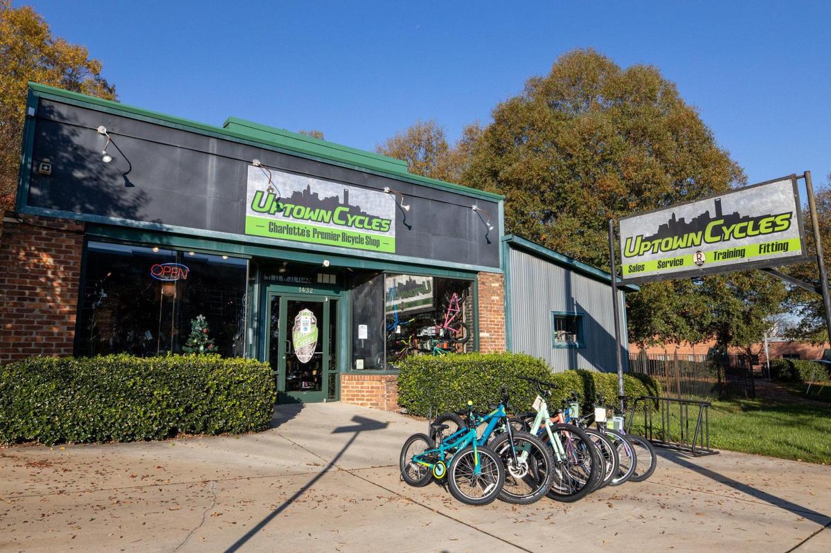 If you can’t find what you need inside Uptown Cycles on Morehead Street, it has a warehouse with more bicycles in stock.